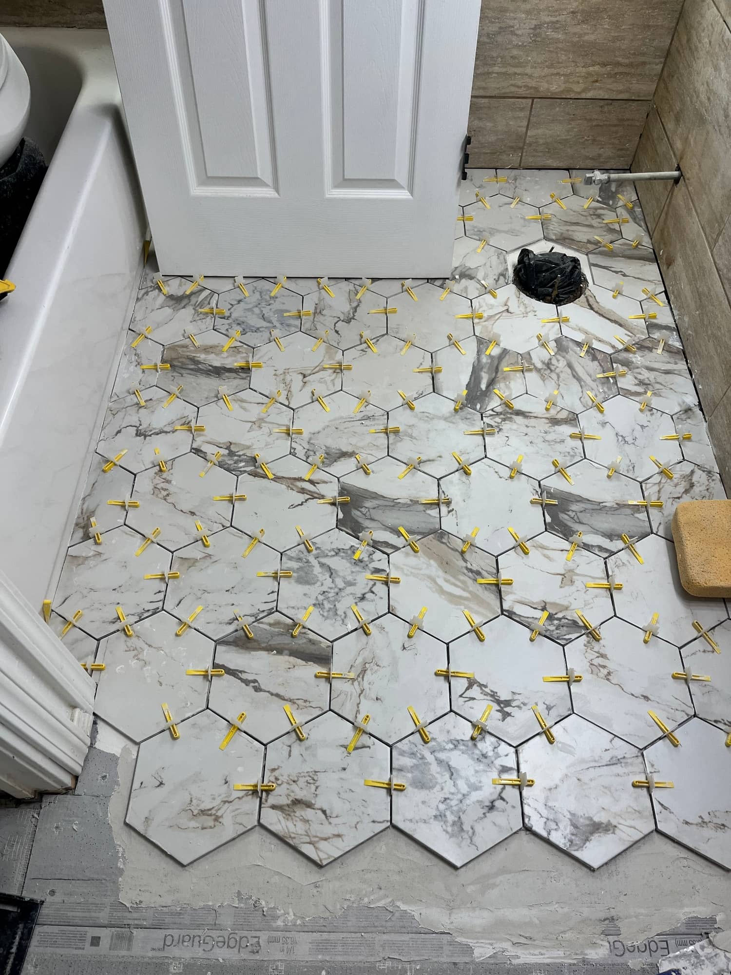 installing new bathroom floor